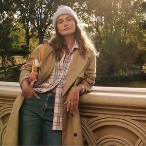 New J.Crew Trench Coat. Never been worn.